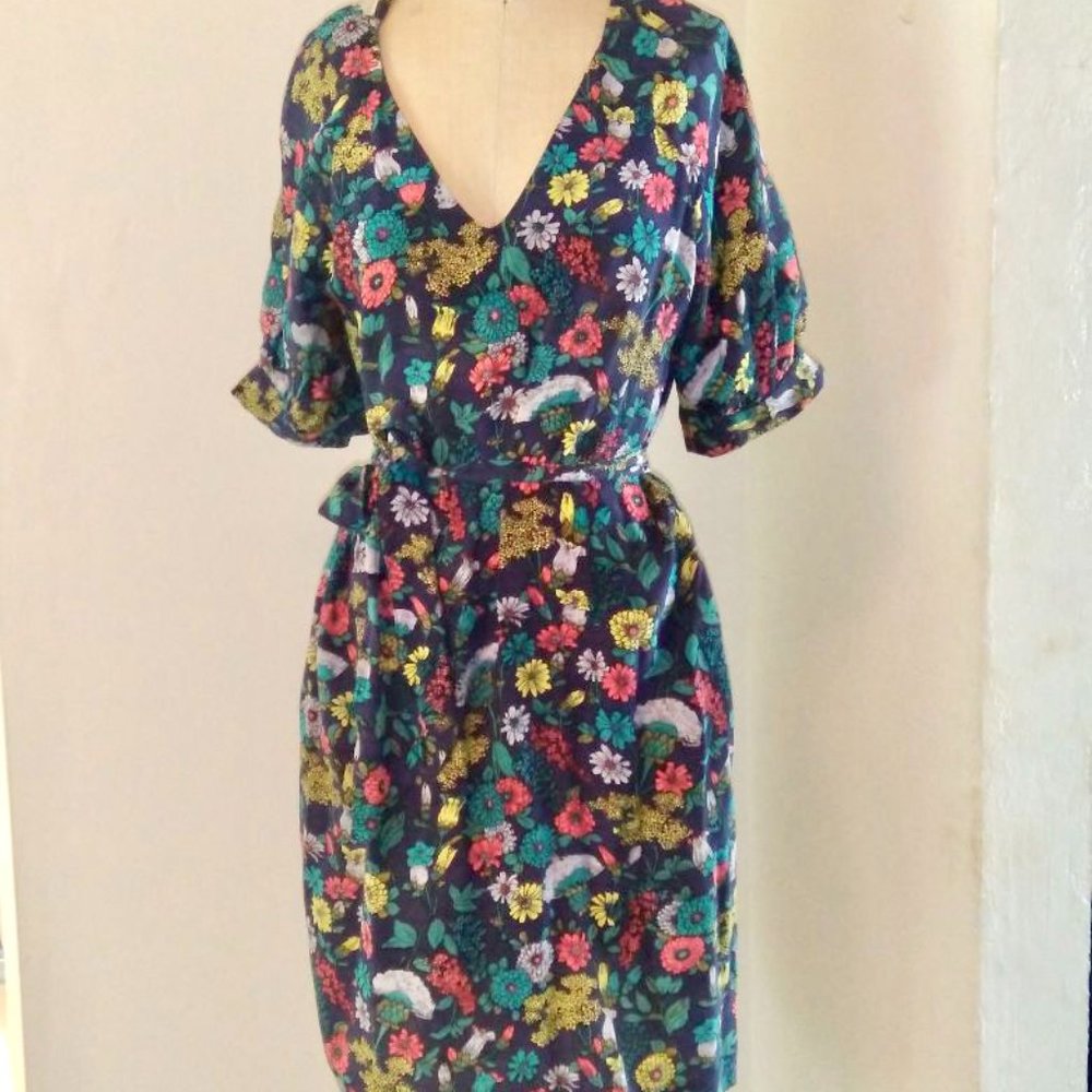 Silk Floral Mini Dress French Connection